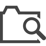 Folder Search SVG Icon